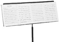 Model #1650 Manhasset<sup>®</sup> Fourscore Folder A music folder which extends the desk width of any music stand